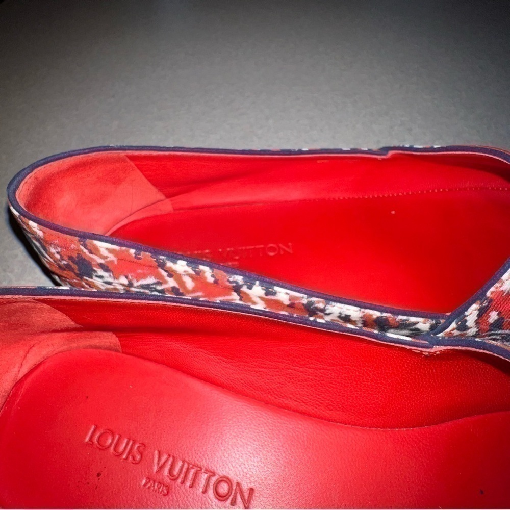 Louis Vuitton blue and red espadrille sandals. - Picture 7 of 12